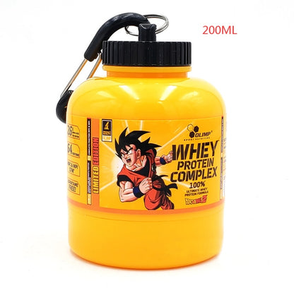 100/200ML Portable Mini Protein Powder Bottle with Keychain